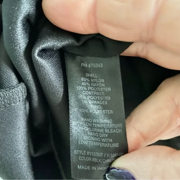 Cynthia Rowley Lace Inset Silhouette Dress Womens 4 Little Black Dress - Picture 7 of 13